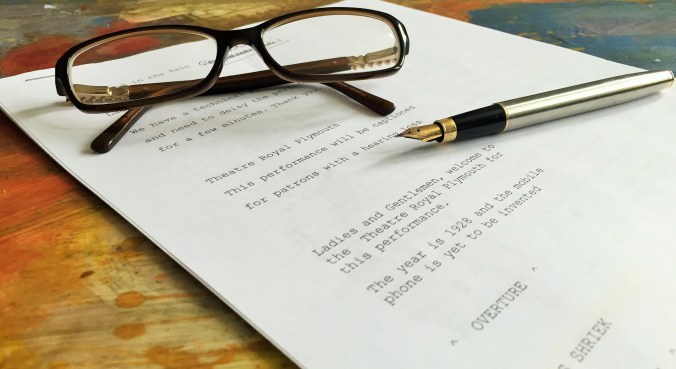 Photo of Theatre Script. Copyright Natalie Soper 2015